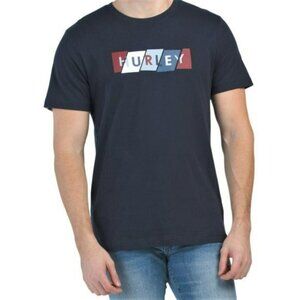 NWT HURLEY Color Block Logo Cotton Jersey T-Shirt